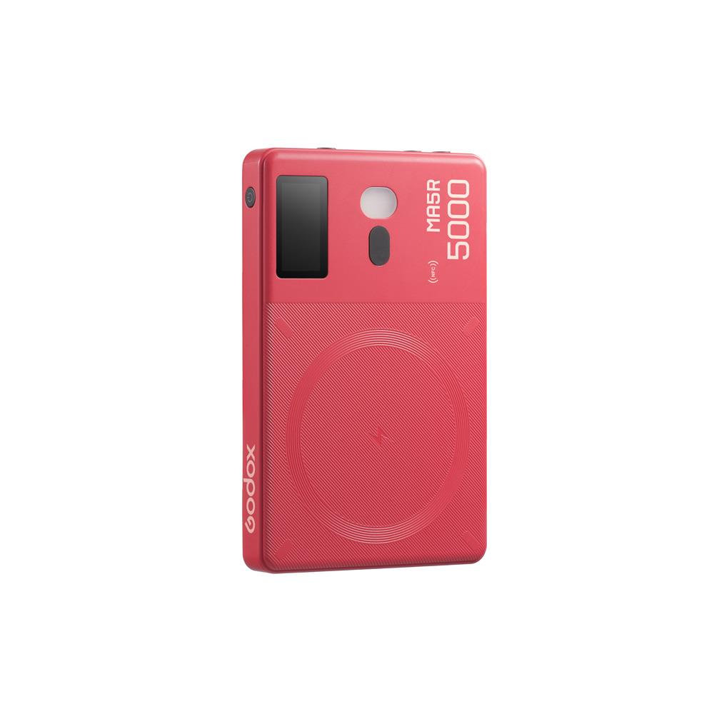Godox MA5R rot, RGB-Panel-Licht und Powerbank