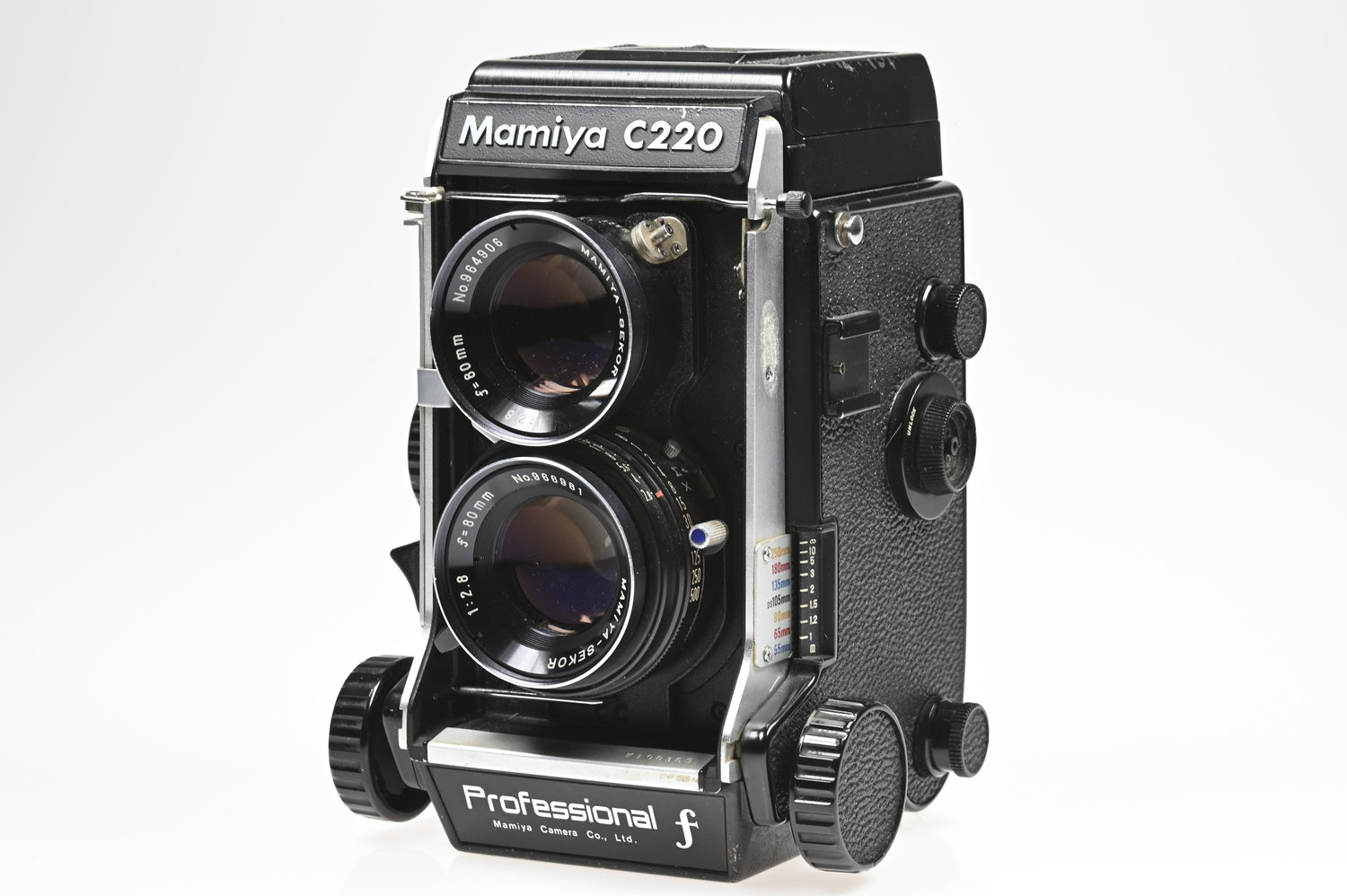 Gelegenheit Mamiya C220 Professional F Gehäuse + Mamiya Sekor 80/2,8 Objektiv für C220 Zustand B-