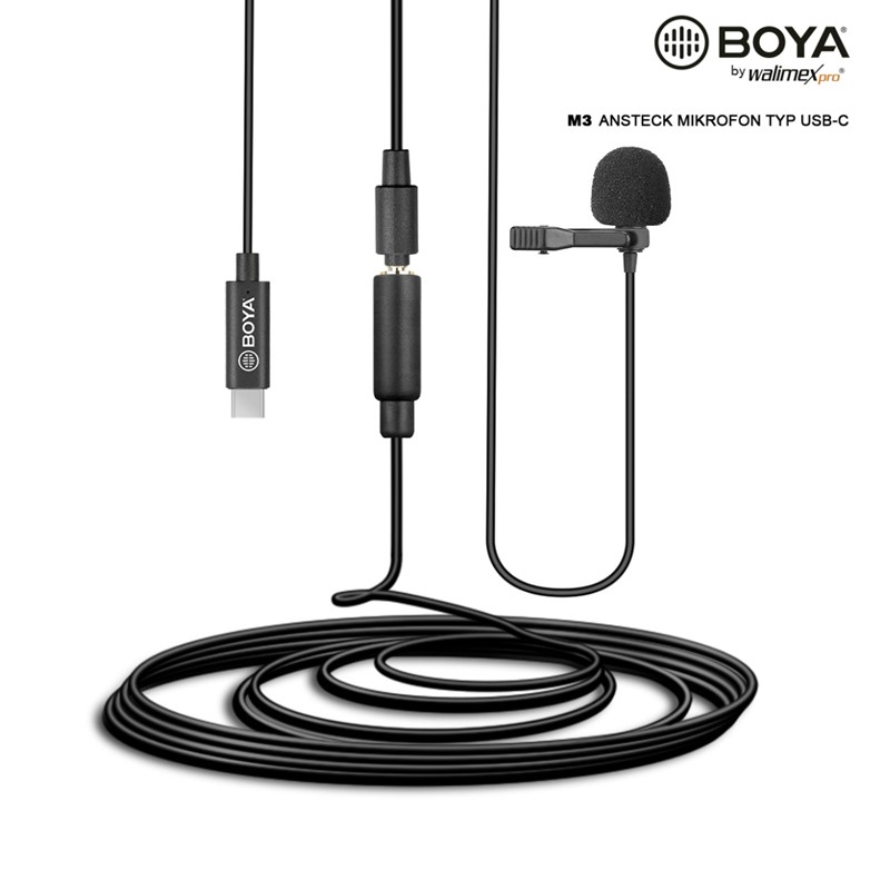 Boya M3 Ansteckmikrofon Typ USB-C 4056929229196
