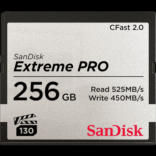 SanDisk CFast 2.0 Extreme Pro 256 GB 525 MB/s Speicherkarte 0619659145262