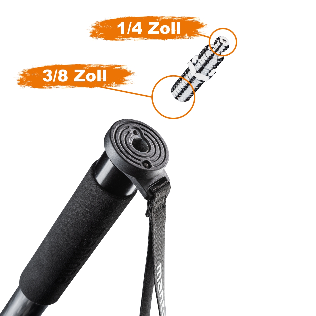 Mantona Pro ONE 165C Carbon 165 cm Einbeinstativ 4250234507912