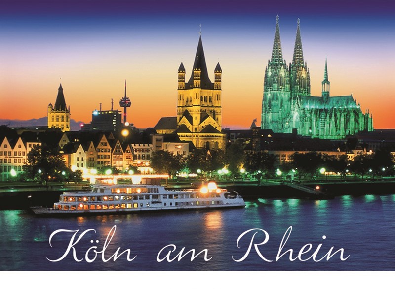 Fotomagnet "Köln am Rhein" Nacht 7630017139627