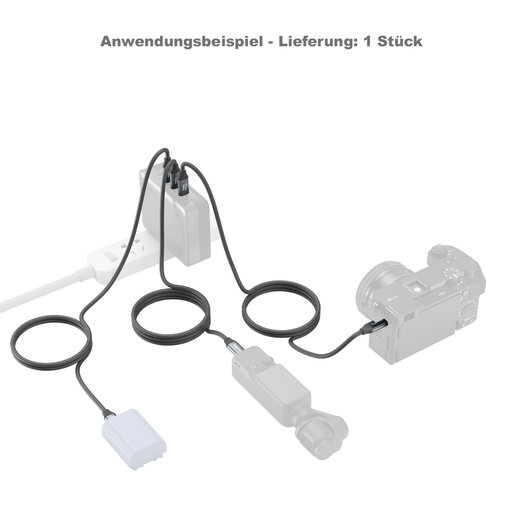 SmallRig 4789 USB-C an USB-C Data Cable 60 cm , beides gerade Stecker