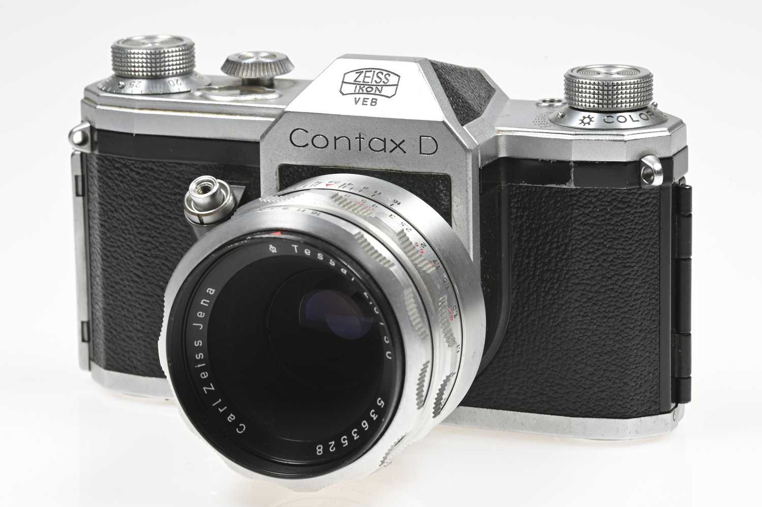 Gelegenheit Contax D Gehäuse + Zeiss Jena Tessar 50/2,8 Zustand A-