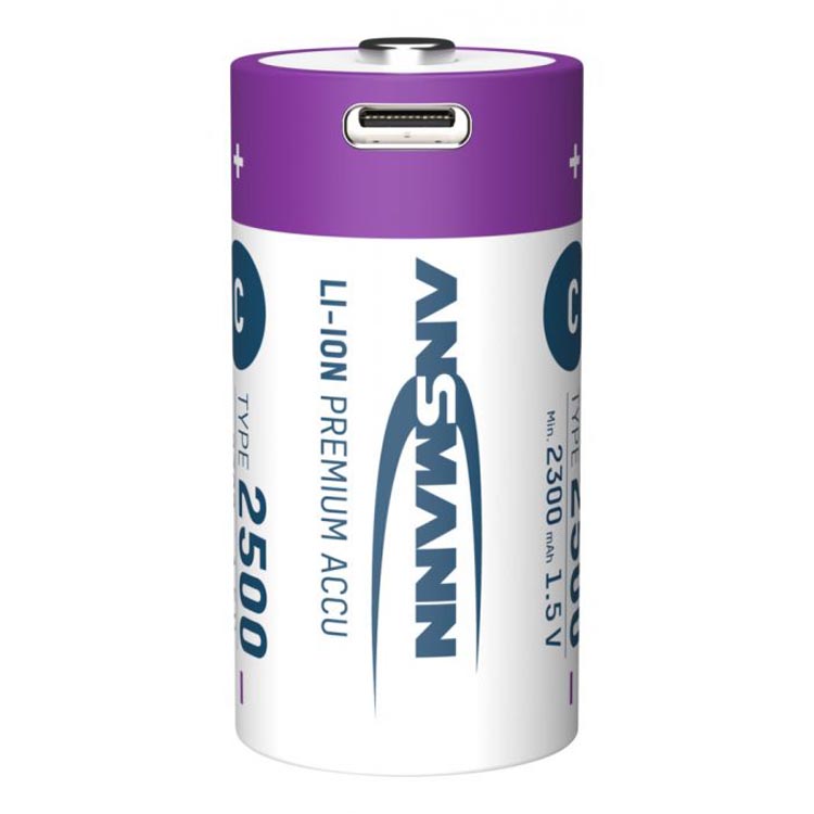 Ansmann Baby C 2500 Typ USB-C 2er Blister (2300mAh) 4013674193981