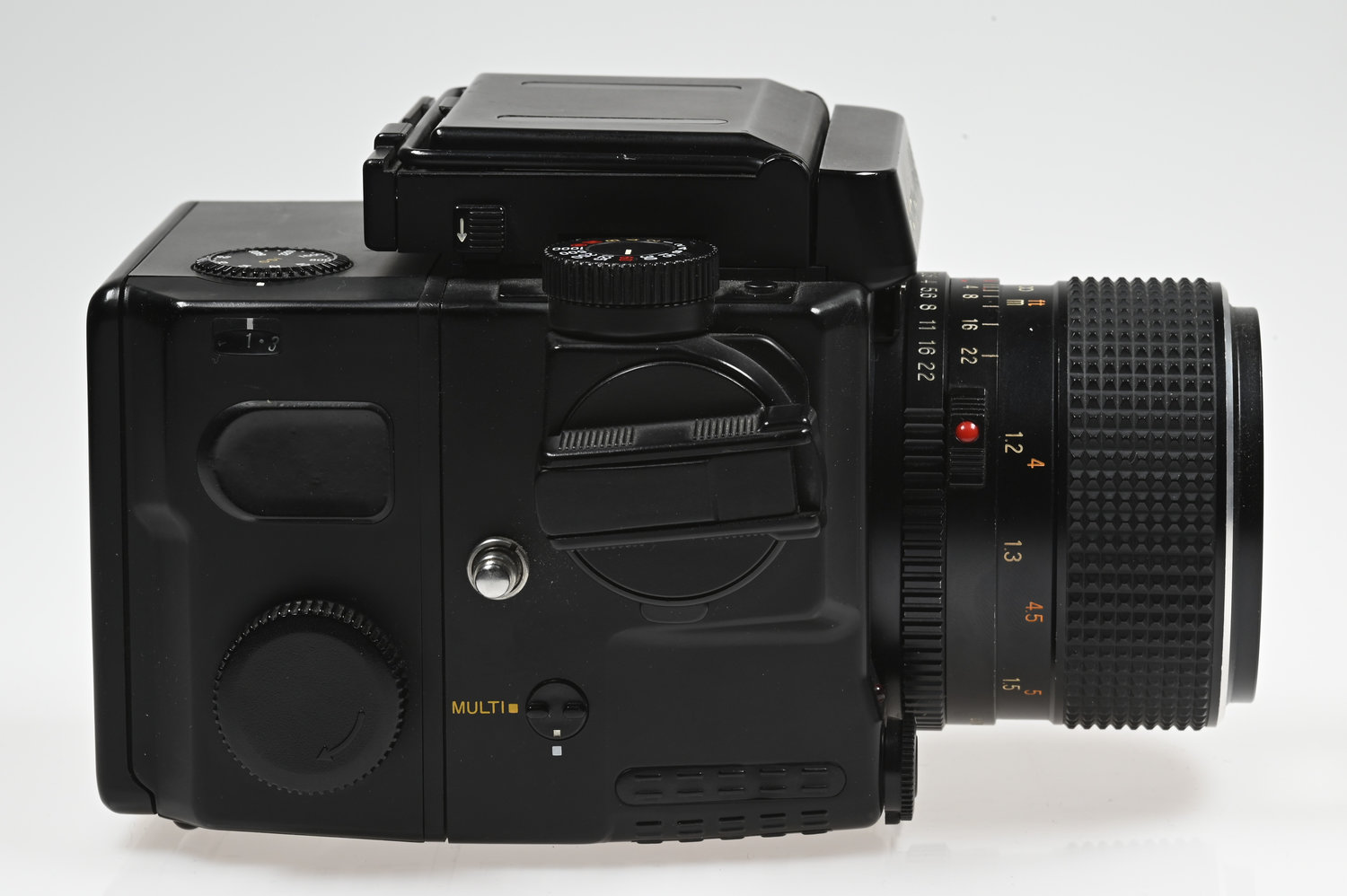 Gelegenheit Mamiya M645 Super Gehäuse + Mamiya Sekor C 110/2,8 + Mamiya 120 Magazin Zustand A-