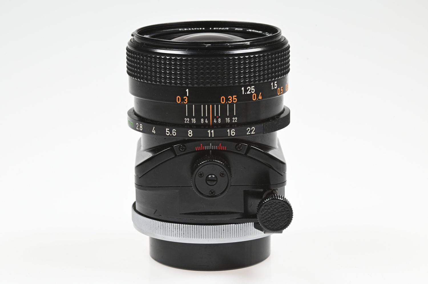 Gelegenheit Canon TS 35/2,8 S.S.C. (Tilt + Shift) + Canon BW-58 Gegenlichtblende Zustand A-