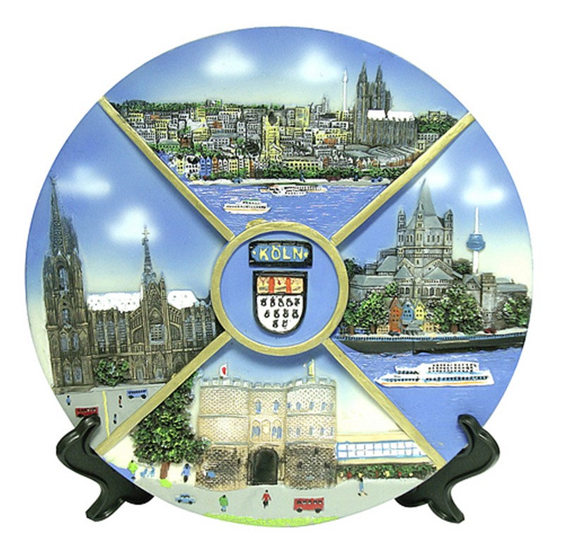 Motiv-Teller klein 4 teilig Köln 11cm 4029202860300