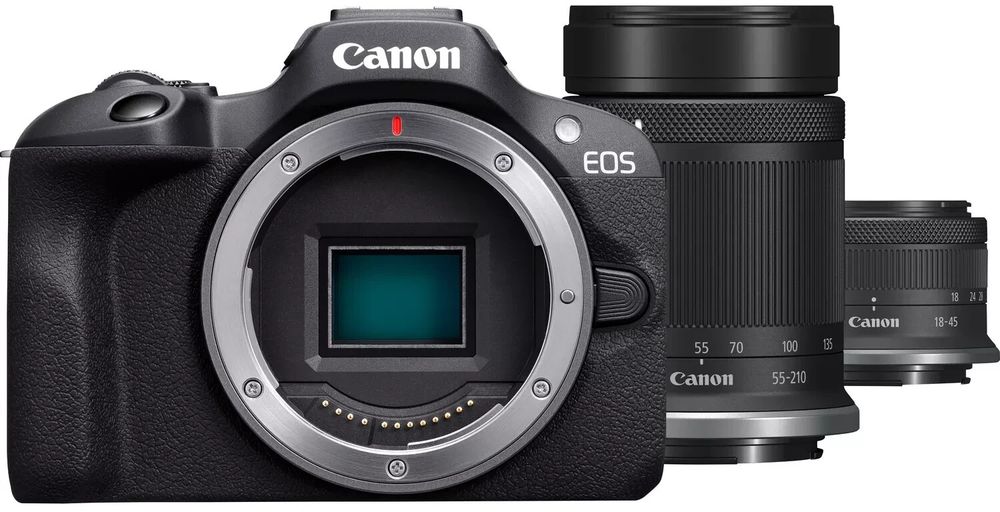 Canon EOS R 100 + RF-S 18-45 IS STM + 55-210 IS STM Set 4549292214635