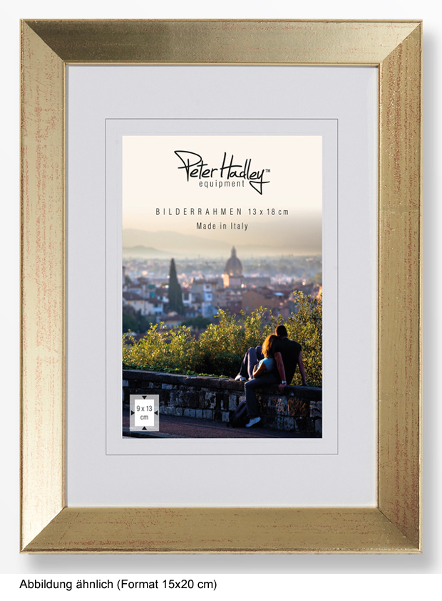 Peter Hadley Nina 15x20 cm gold, Holzrahmen