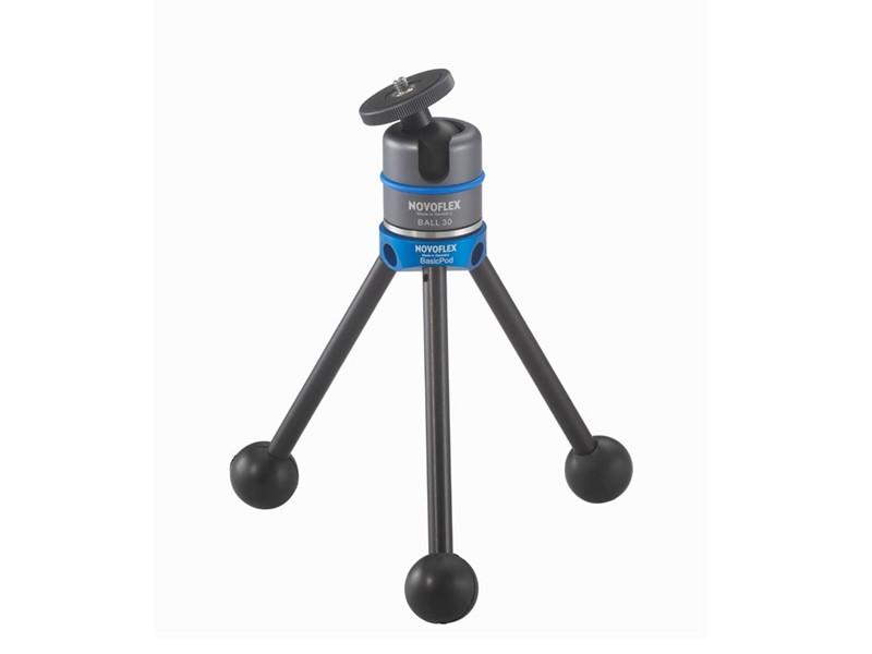 Novoflex BasicPod Wanderstativ Set bestehend aus: BALL30, BP, 1xQLEG C2844, 2xQLEG WALK III, Einbeinadapter und Tasche 4030432841021
