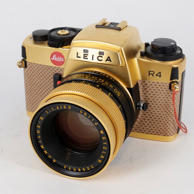 Gelegenheit Leica R4 Gold + Summilux R 1,4/50 Zustand A 1712020129928