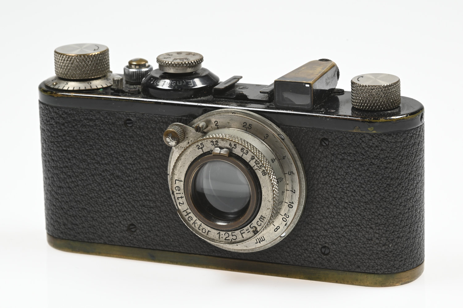 Gelegenheit Leica I Gehäuse mit Leitz Hektor 5cm/2,5 Zustand B- (Bodenplatte Zustand C)