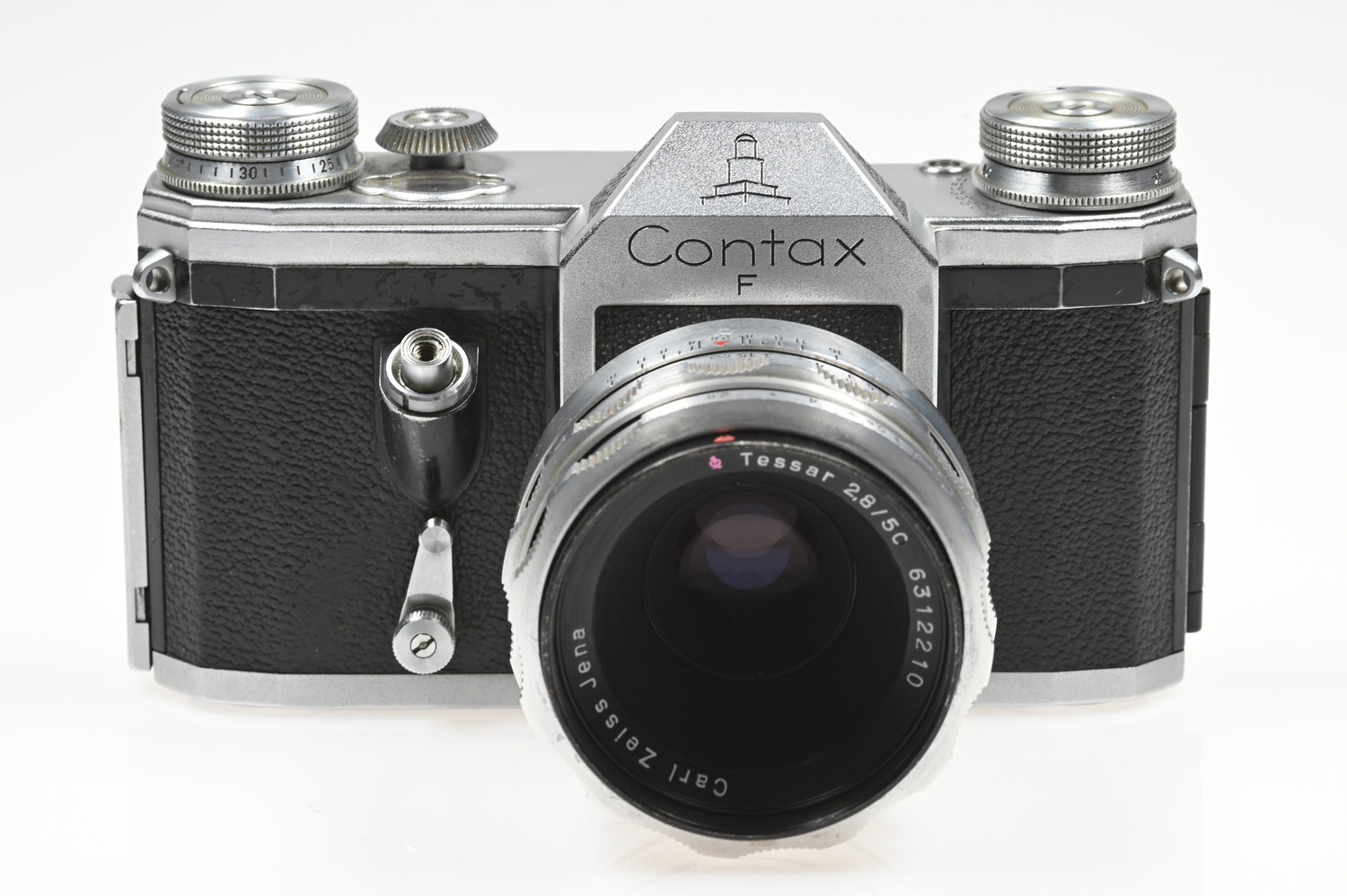 Gelegenheit Contax F Gehäuse + Zeiss Jena Tessar 50/2,8 Zustand A-
