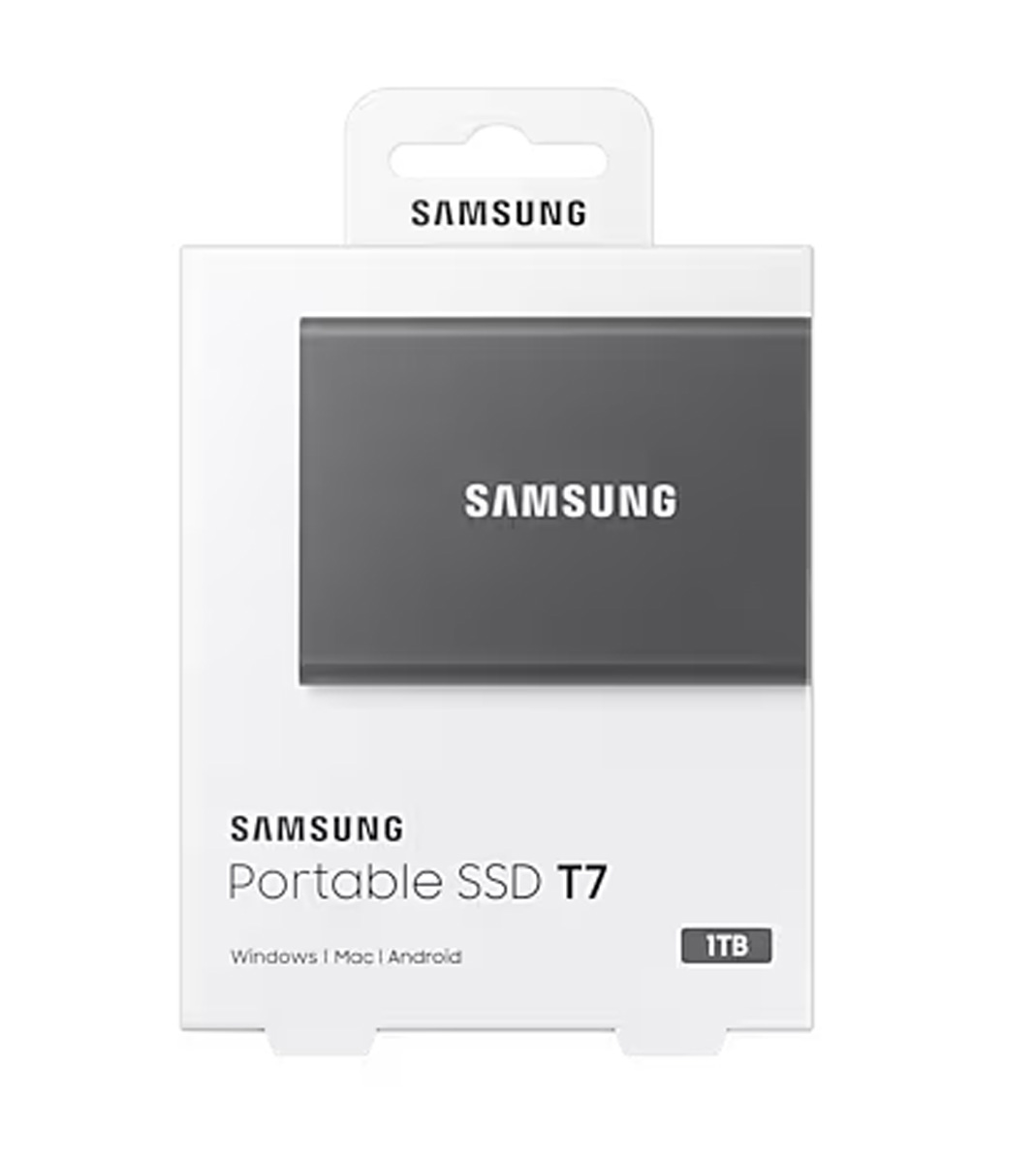 Samsung SSD T7 1TB, Titan Grau USB-C externe Festplatte 8806090351679