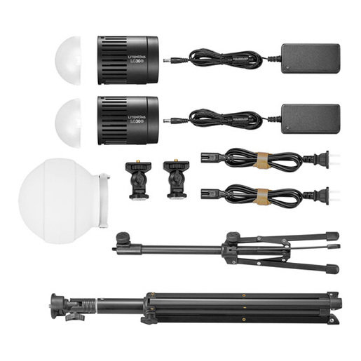 Godox LC30Bi-K2-Kit 2x Litemons LED Leuchte LC30Bi & Zubehör