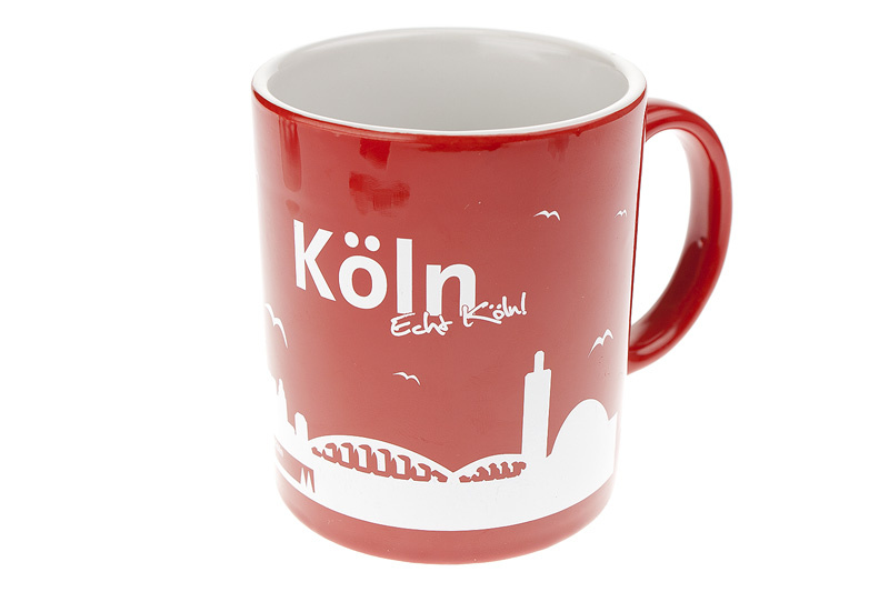 Kaffeetasse Serie I Skyline rot/weiss 4260166452136