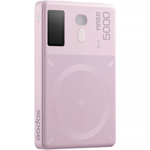Godox MA5R rosa, RGB-Panel-Licht und Powerbank