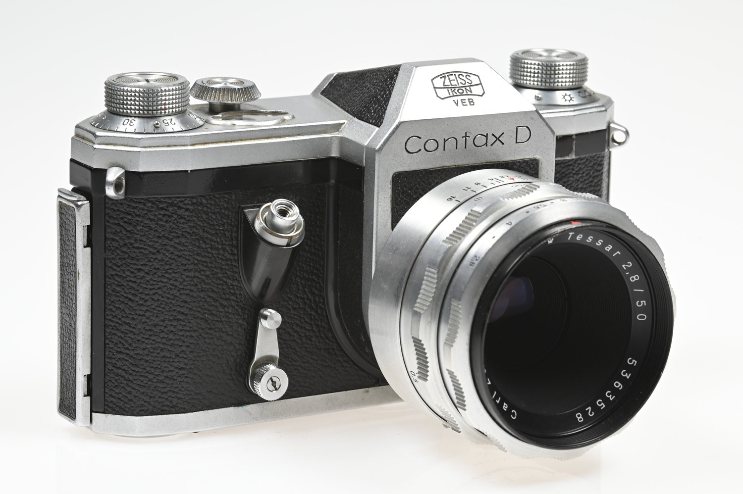 Gelegenheit Contax D Gehäuse + Zeiss Jena Tessar 50/2,8 Zustand A-