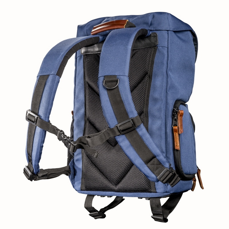 Mantona Fotorucksack Luis junior blau, Retro 4056929214925