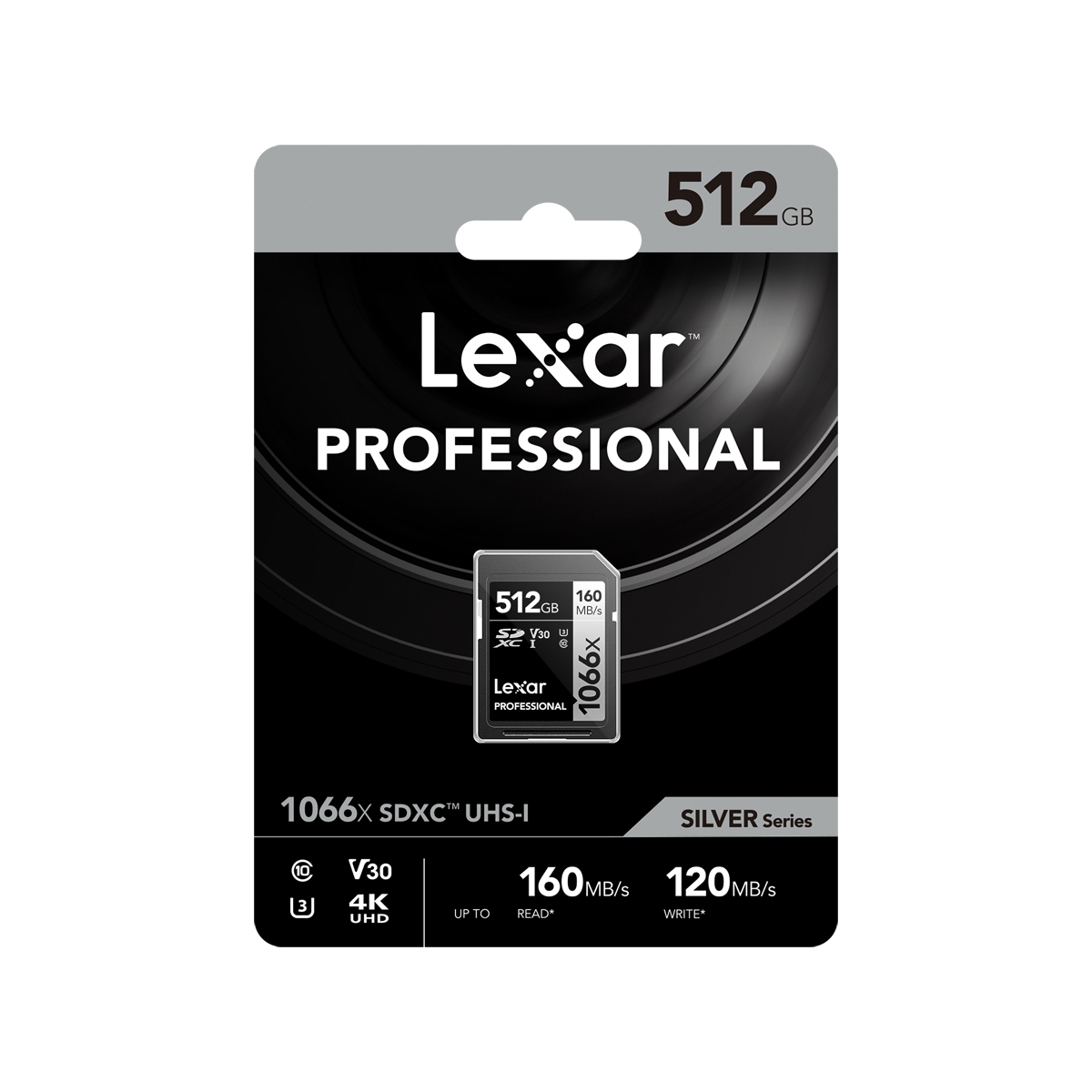 Lexar 1066x SDXC 512 GB, C10, U3, V30 Professional Speicherkarte 0843367122448