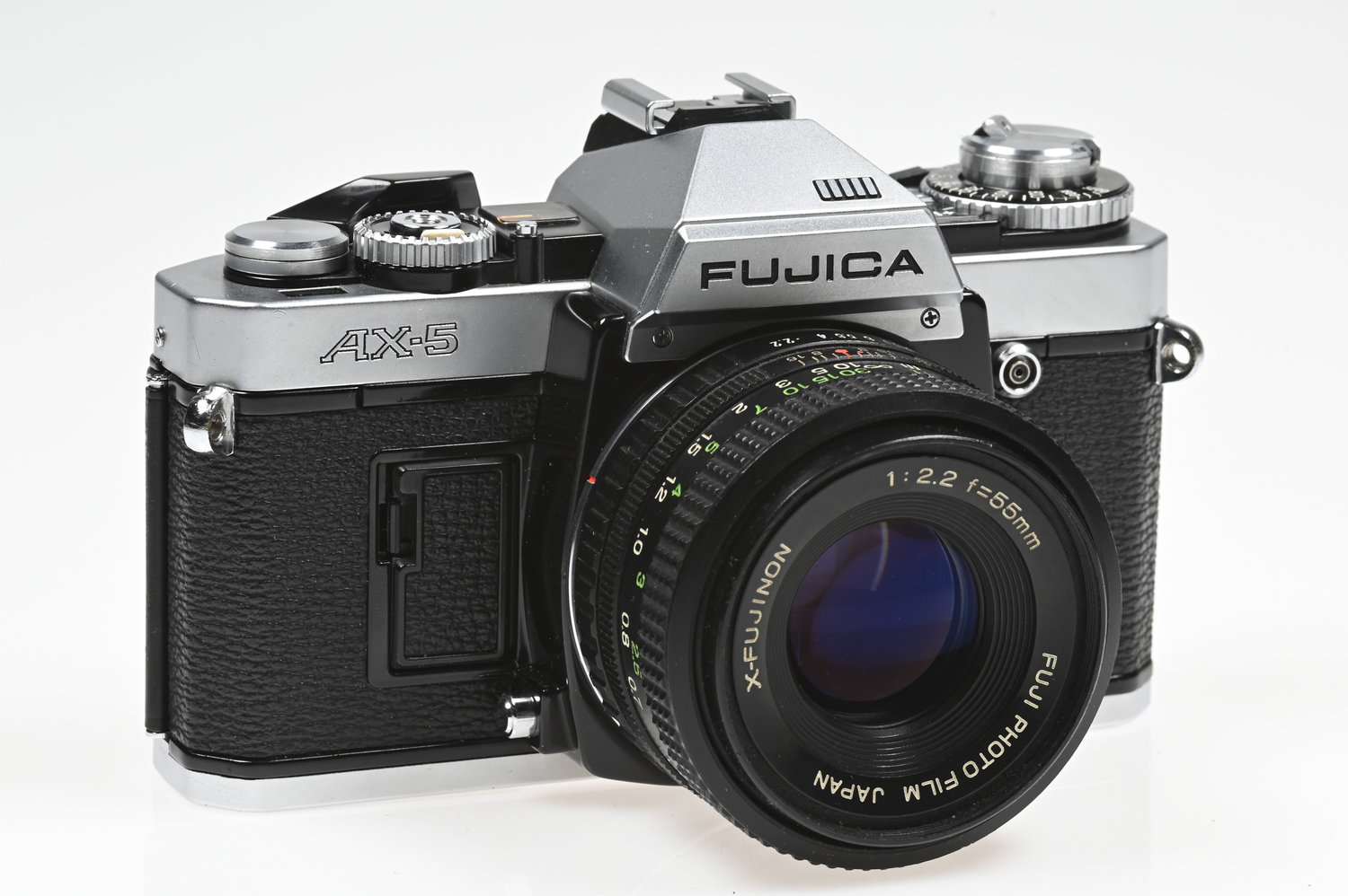 Gelegenheit Fujica AX-5 Gehäuse + X-Fujinon 55/2,2 Zustand A-
