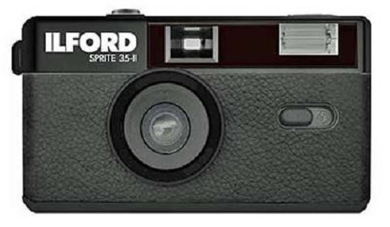 Ilford Sprite 35-II schwarz Analoge Sucherkamera 4027501224625