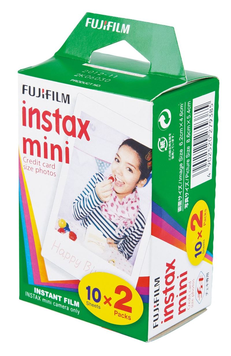 Fujifilm Instax Mini Color-Film Doppelpack 20 Aufnahmen 4902520279385