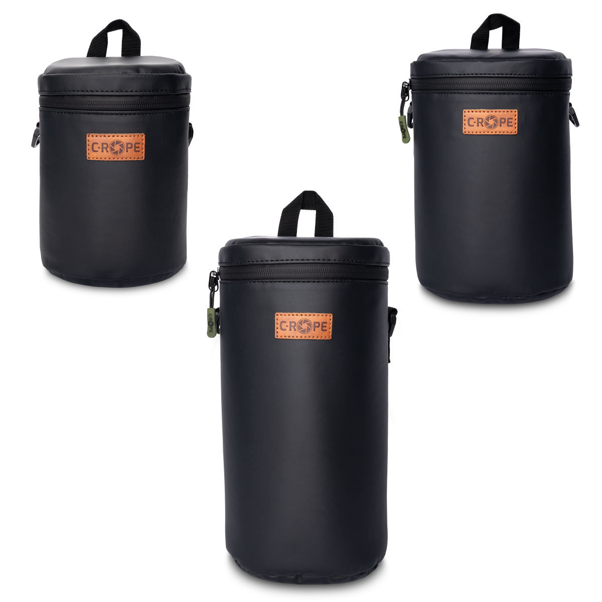 Premium Objektivtasche mit Fleece-Fütterung 3er Set (M + L + XL)