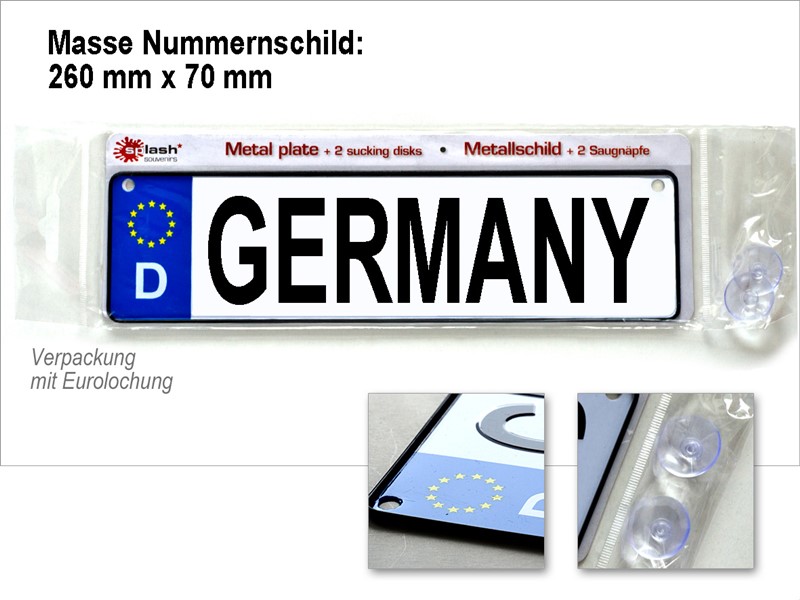 Nummernschild Germany 260x 69 4260235354002