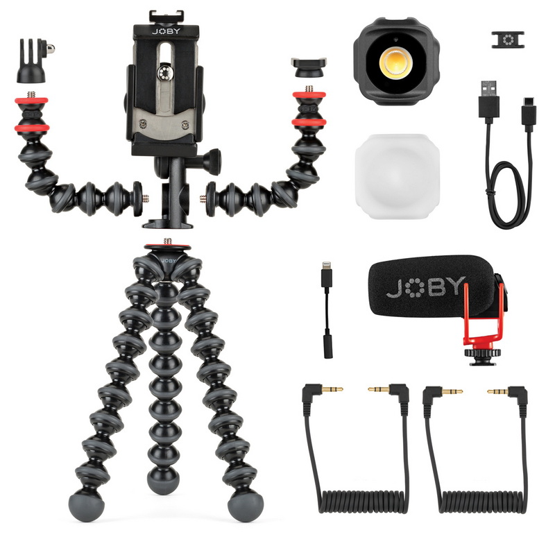 Joby GorillaPod Advanced Mobile Vlogger Kit (Mikro, Leuchte, Handyklemme) 8024221724271