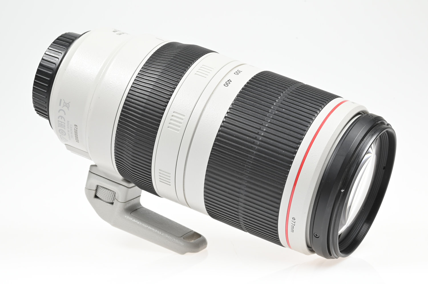 Gelegenheit Canon EF 100-400/4,5-5,6 L IS II USM + Canon ET-83D Gegenlichtblende + Canon Nylontasche Zustand A
