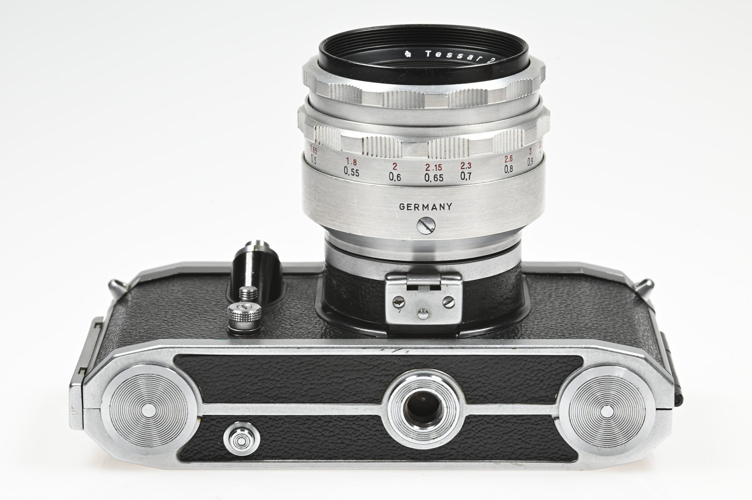 Gelegenheit Contax D Gehäuse + Zeiss Jena Tessar 50/2,8 Zustand A-