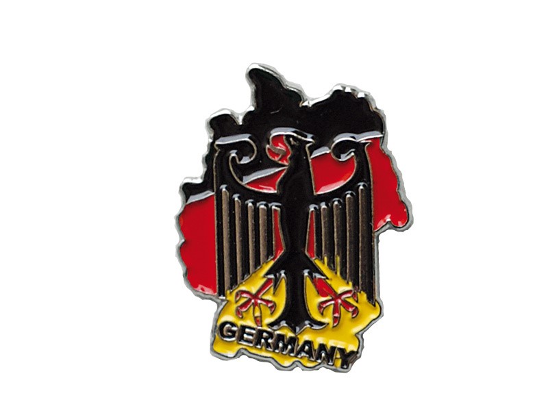 Pin DE Karte mit Adler schwarz ca. 2x2,5cm 4260280721491