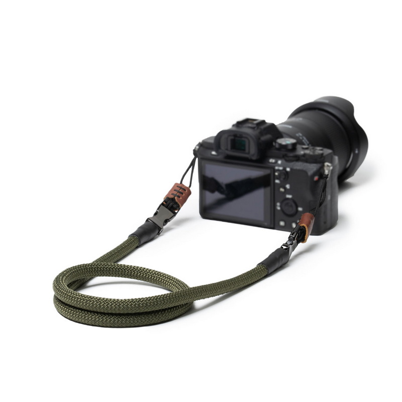 C-Rope Kameragurt “The Climber” aus Kletterseil Military Olive 125cm 4260572670865