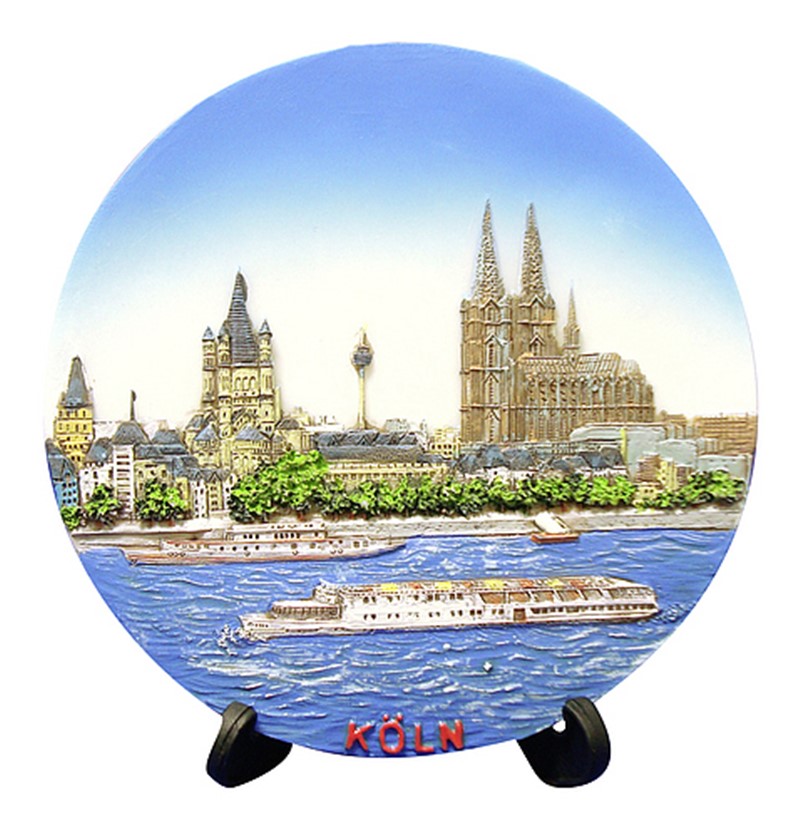 Motiv-Teller klein Köln Panorama 11cm 9000070000772