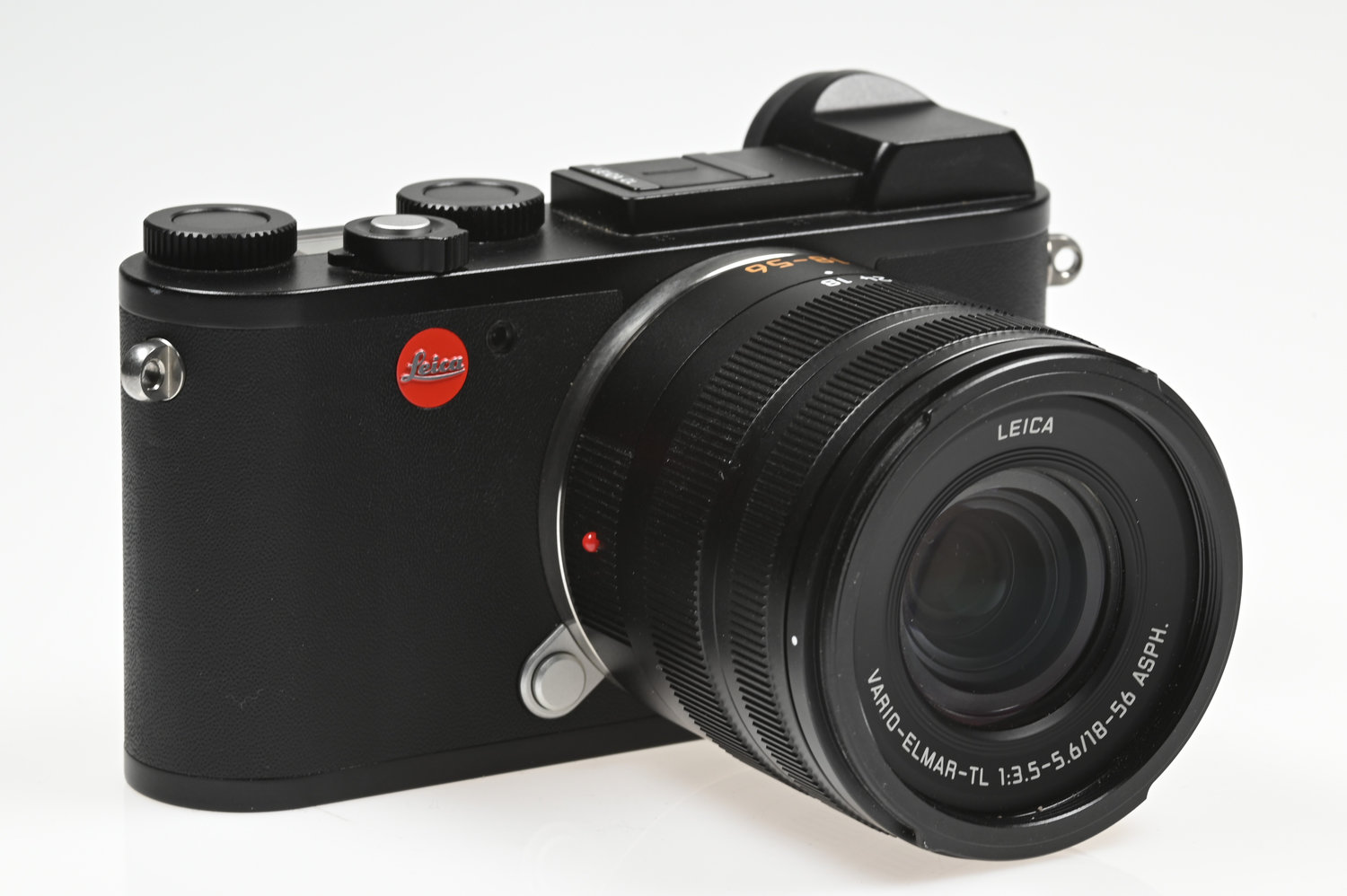 Gelegenheit Leica CL Digital (Typ 7323) Gehäuse + Leica Vario Elmar TL 18-56/3,5-5,6 ASPH + Leica 12425 Gegenlichtblende + Ersatzakku + Ledergut + Leica Box + Leica Zubehör Zustand A-