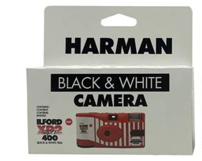 Ilford XP2 Einwegkamera mit Blitz 400 ASA / 27 Aufnahmen black & white 0019498174193