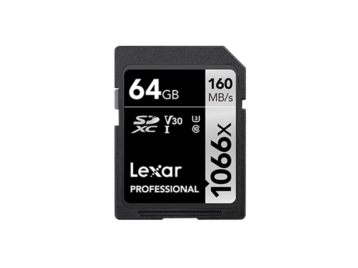 Lexar 1066x SDXC 64 GB, C10, U3, V30 Professional Speicherkarte 0843367122417