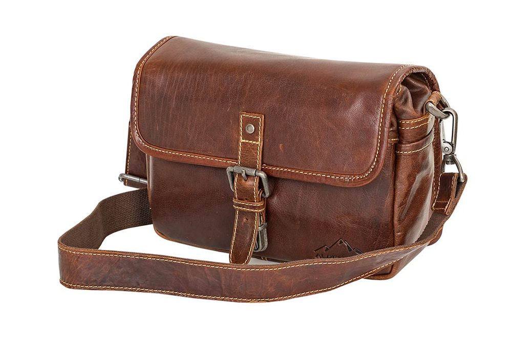 Alpenleder Camera Bag Presse Brandy 4260358464237