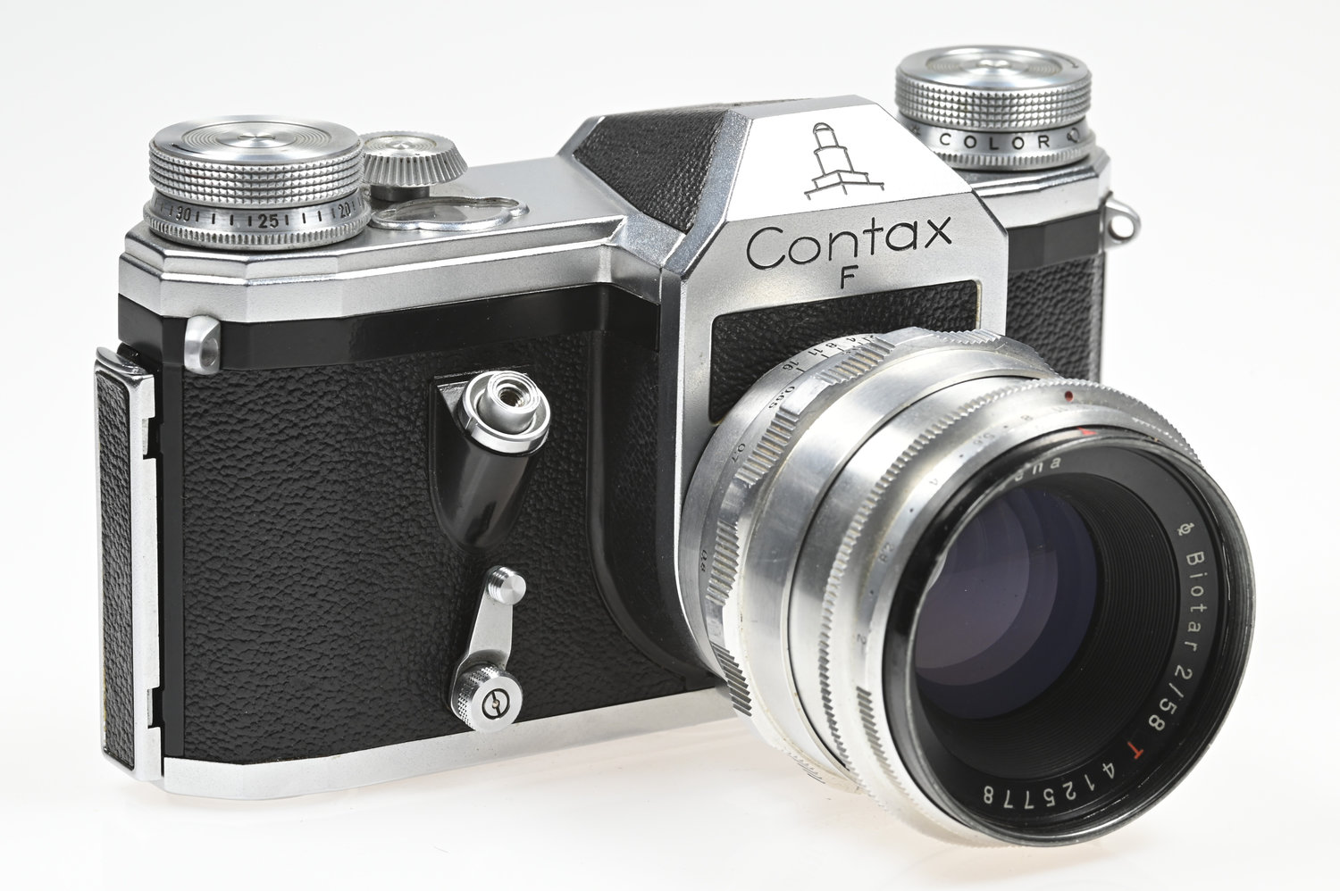 Gelegenheit Contax F Gehäuse + Zeiss Jena Biotar 58/2,0 T Zustand A-