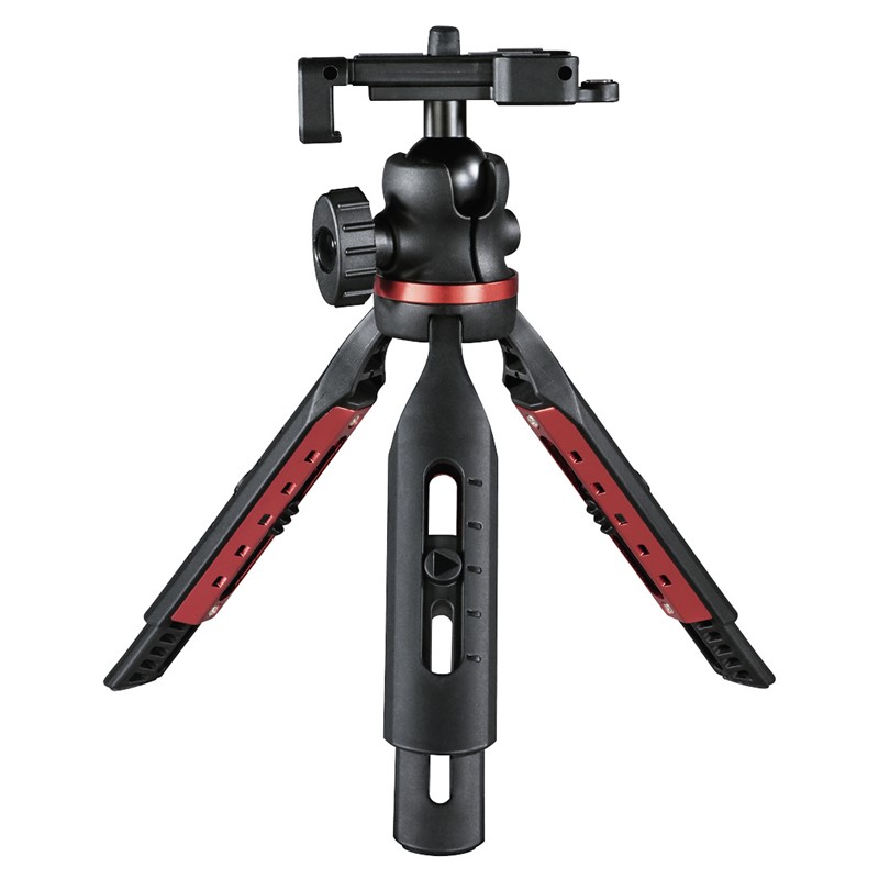 Hama Solid Tischstativ mit Kugelkopf für Smartphone und Kamera 4007249046307