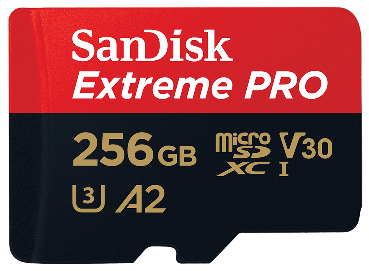 SanDisk Micro SDXC Ex.Pro UHS2 256 GB 200MBs inkl. Adapter 0619659188542