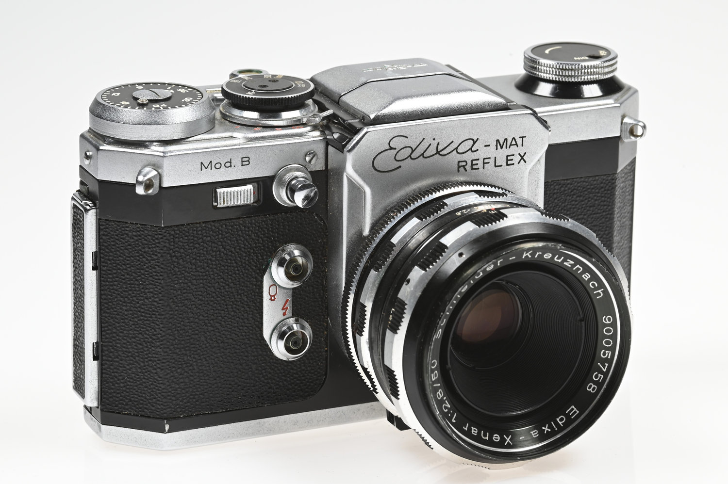 Gelegenheit Edixa Mat Reflex Mod. B Gehäuse + Schneider Kreuznach Edixa Xenar 50/2,8 Zustand B
