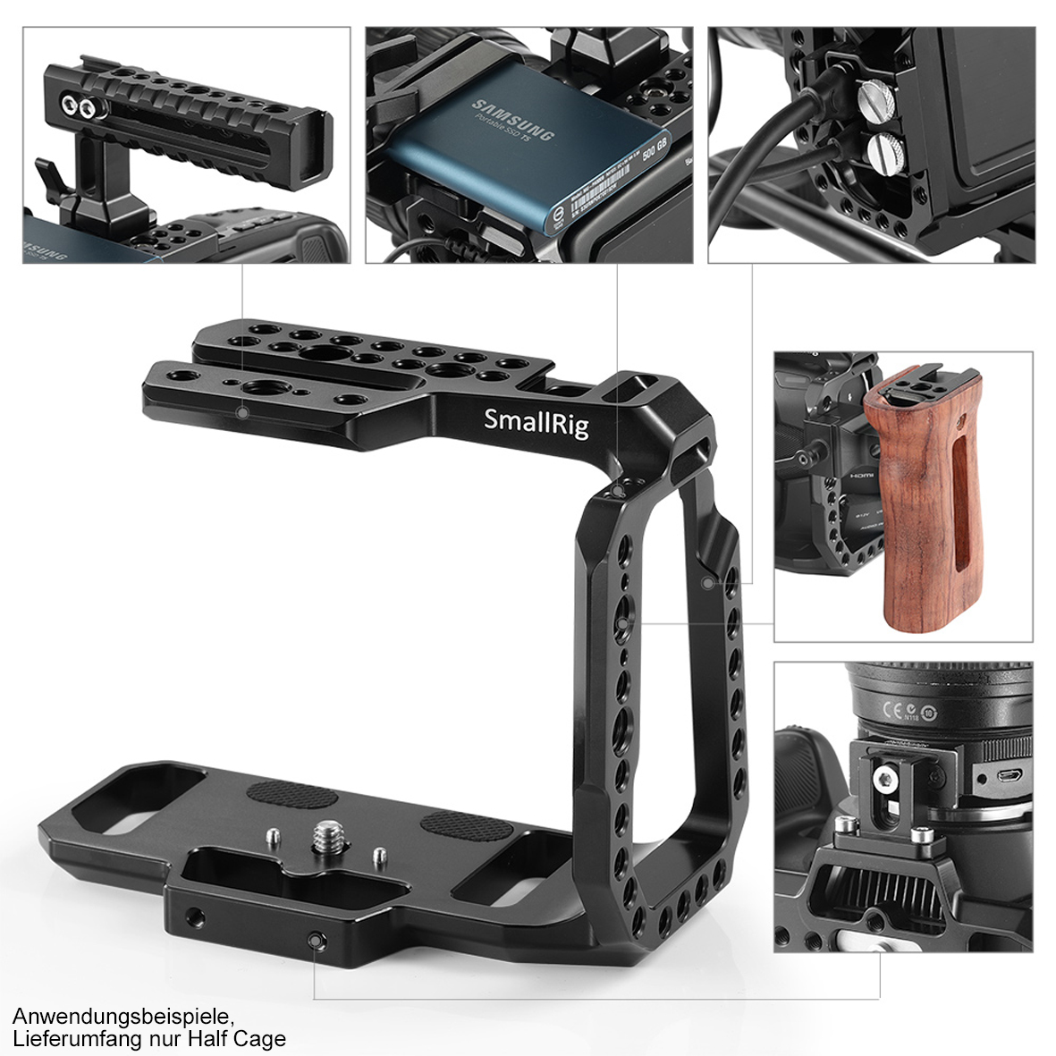 SmallRig 2254B Halbkäfig f. BMPCC 4k/6K 6972070629198