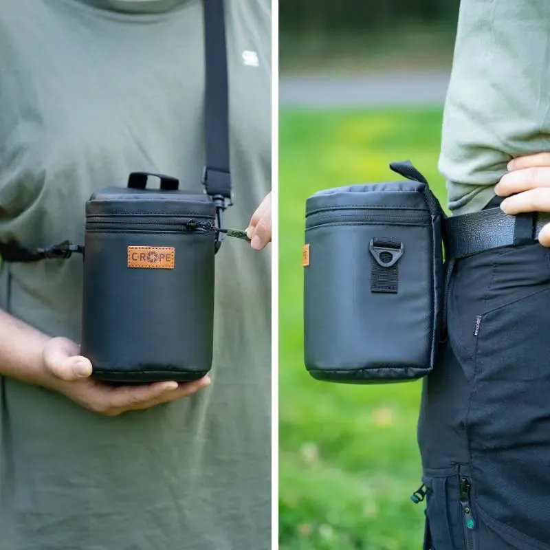 Premium Objektivtasche mit Fleece-Fütterung L: 19 cm x 12 cm ⌀