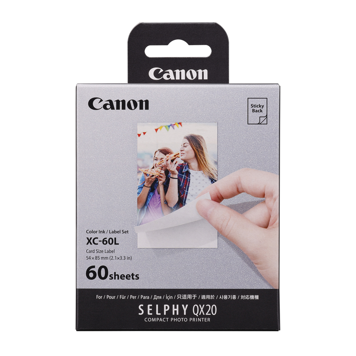 Canon XC-60L Sticker/Ink Set 60 Blatt im Kreditkartenformat (54x85 mm) 4549292238495