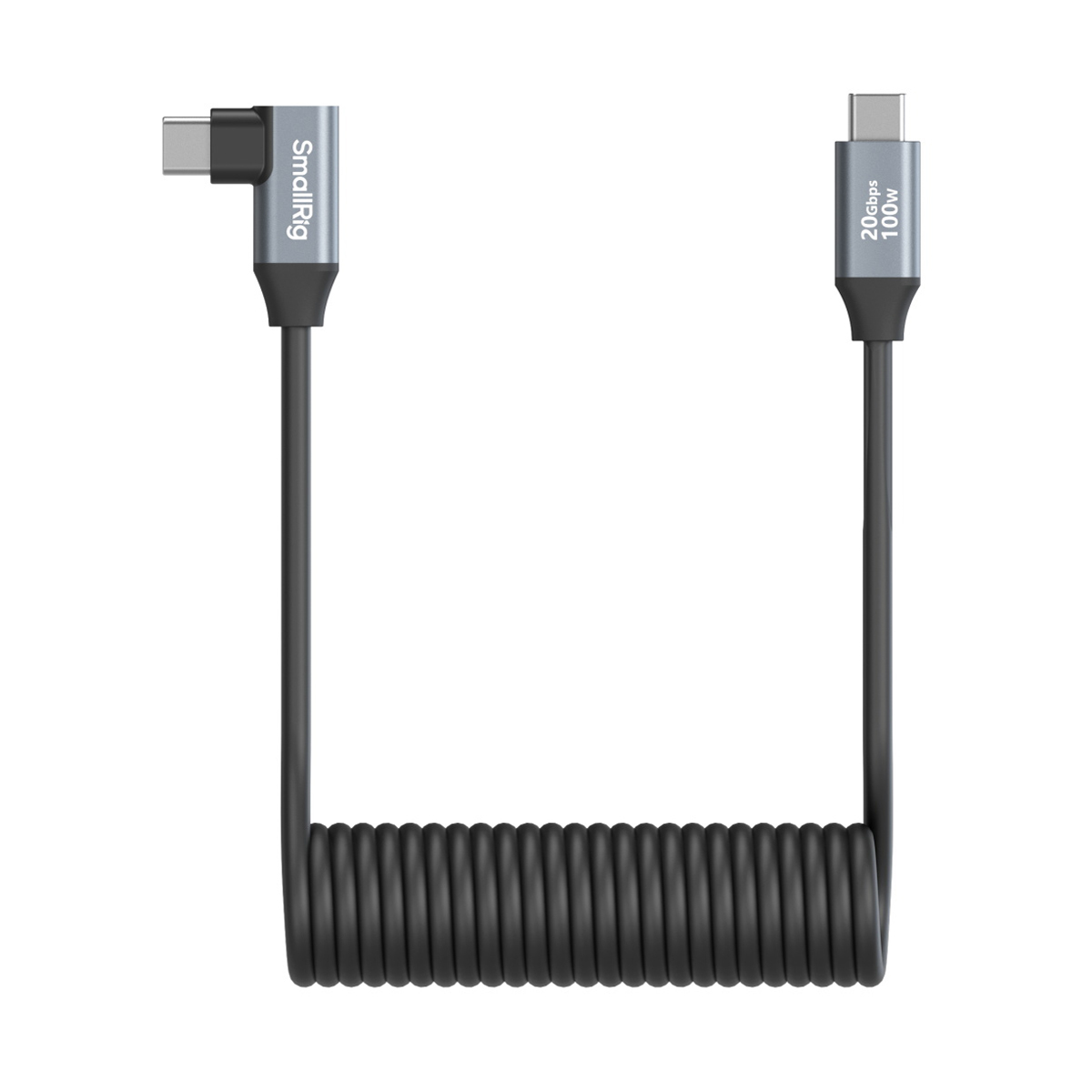 SmallRig 4792 USB-C an USB-C Coiled Data Cable 35 cm , 20Gbps Datenübertragung und 100W Leistungs