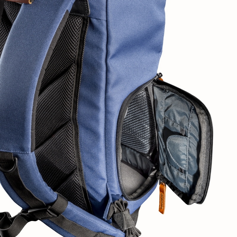 Mantona Fotorucksack Luis junior blau, Retro 4056929214925