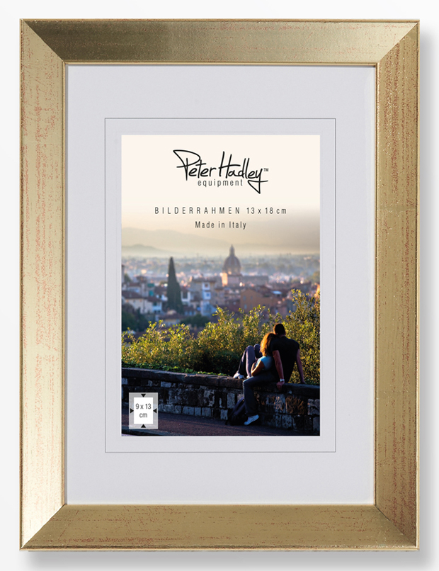 Peter Hadley Nina 13x18 cm gold, Holzrahmen